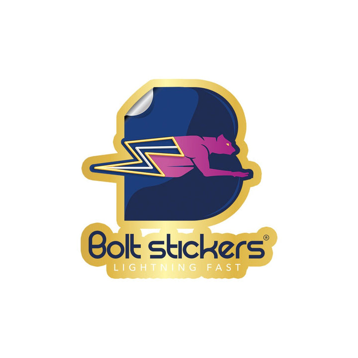 Gold Foil - Bolt Stickers