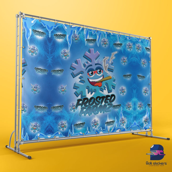 Step and Repeat Backdrop - Bolt Stickers