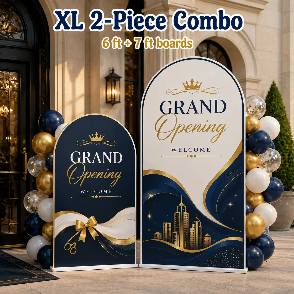 XL 2-Piece Combo — 6 ft + 7 ft grand opening boards
