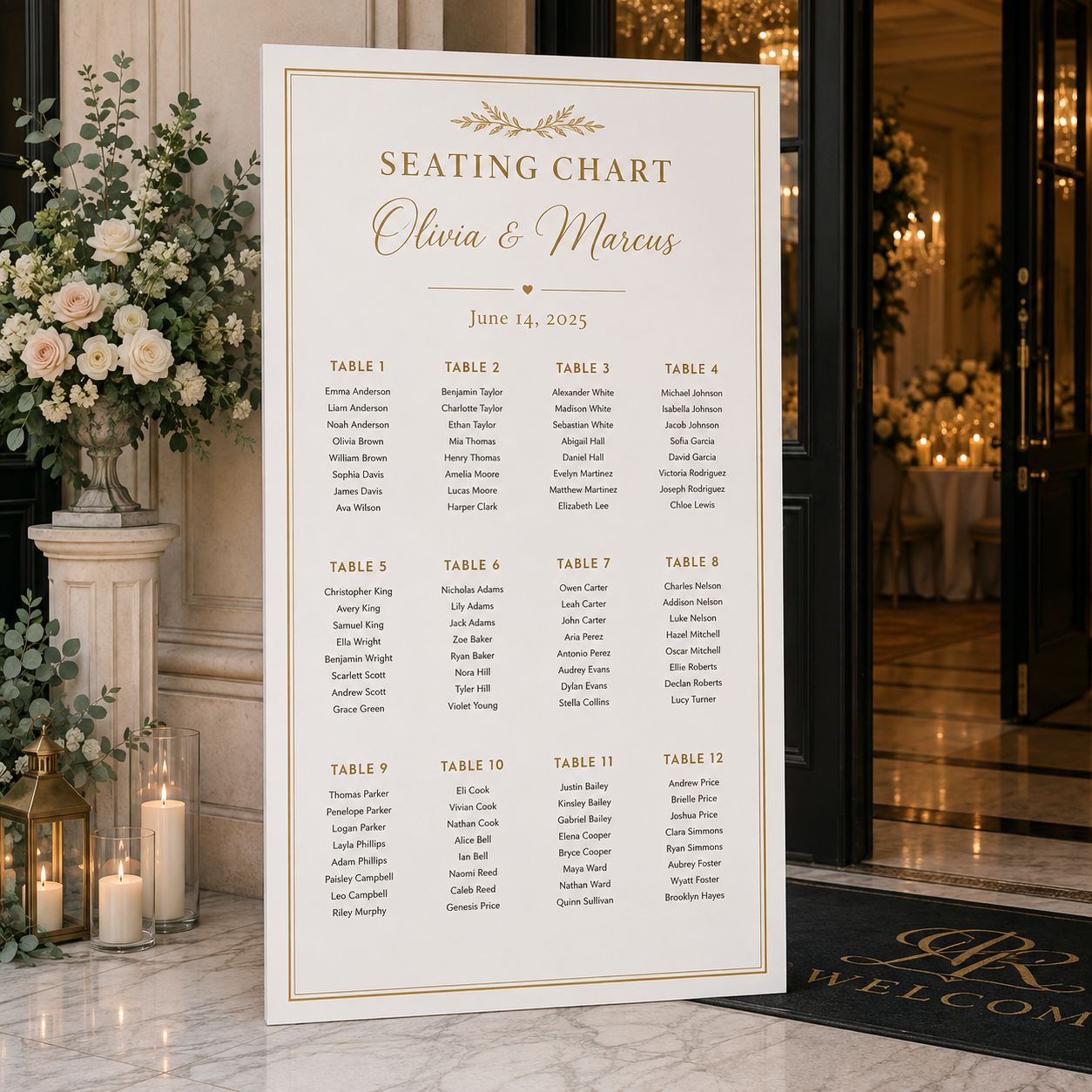 Seating Chart Boards