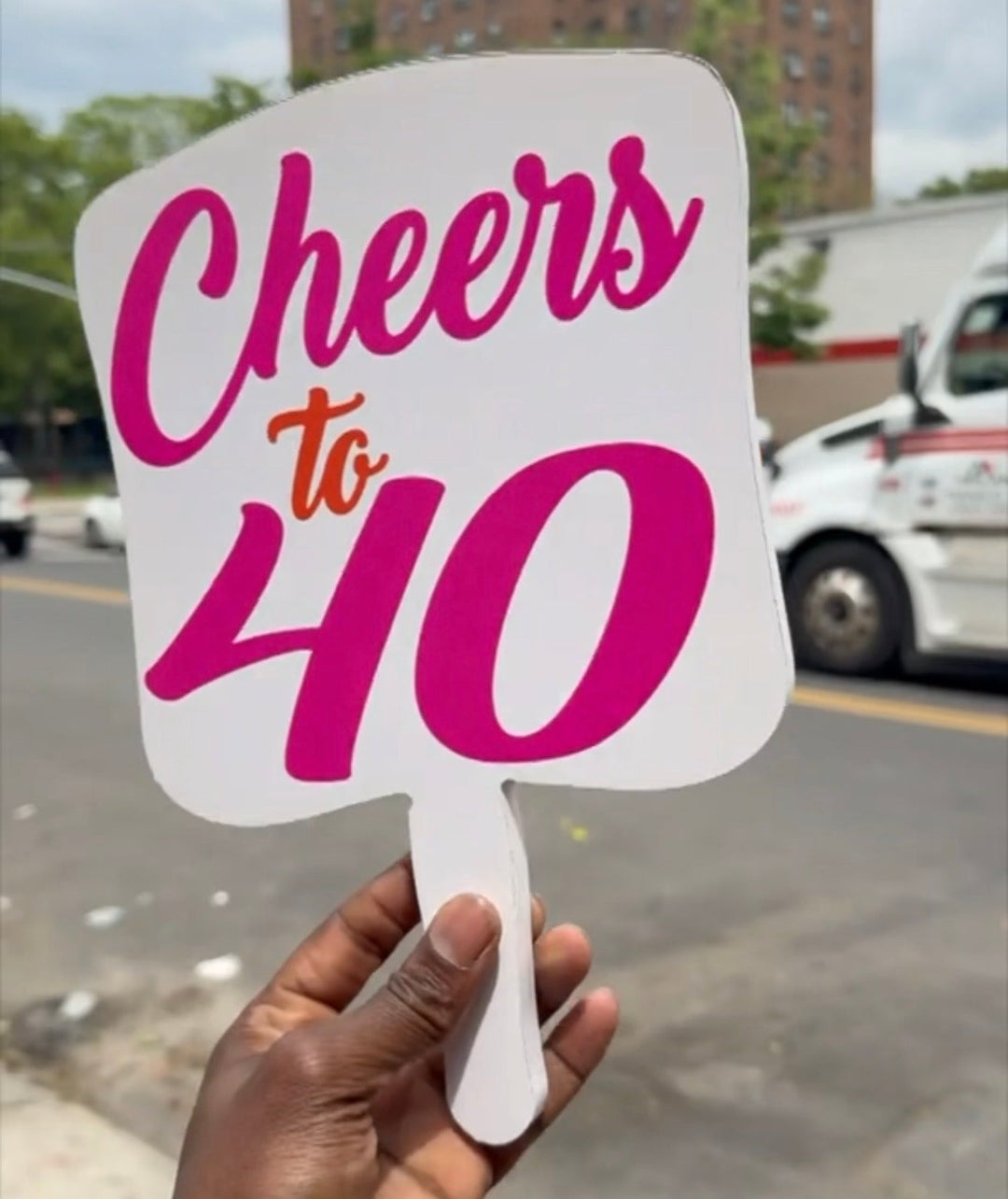 Custom Signs & Fans | Personalized Event Signs & Face Fans - Bolt Stickers