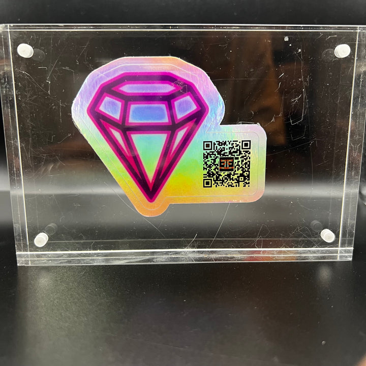 QR Code Die Cut Holographic Stickers