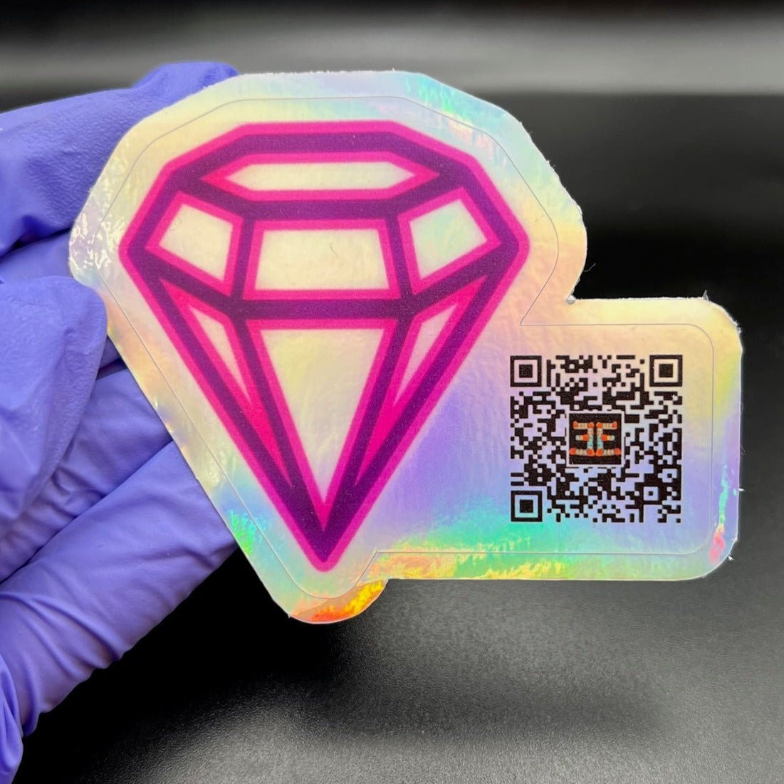 QRCode Holo Stickers - Bolt Stickers
